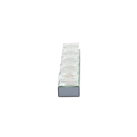 24" Clear Mirror Glam Candlestick Holder